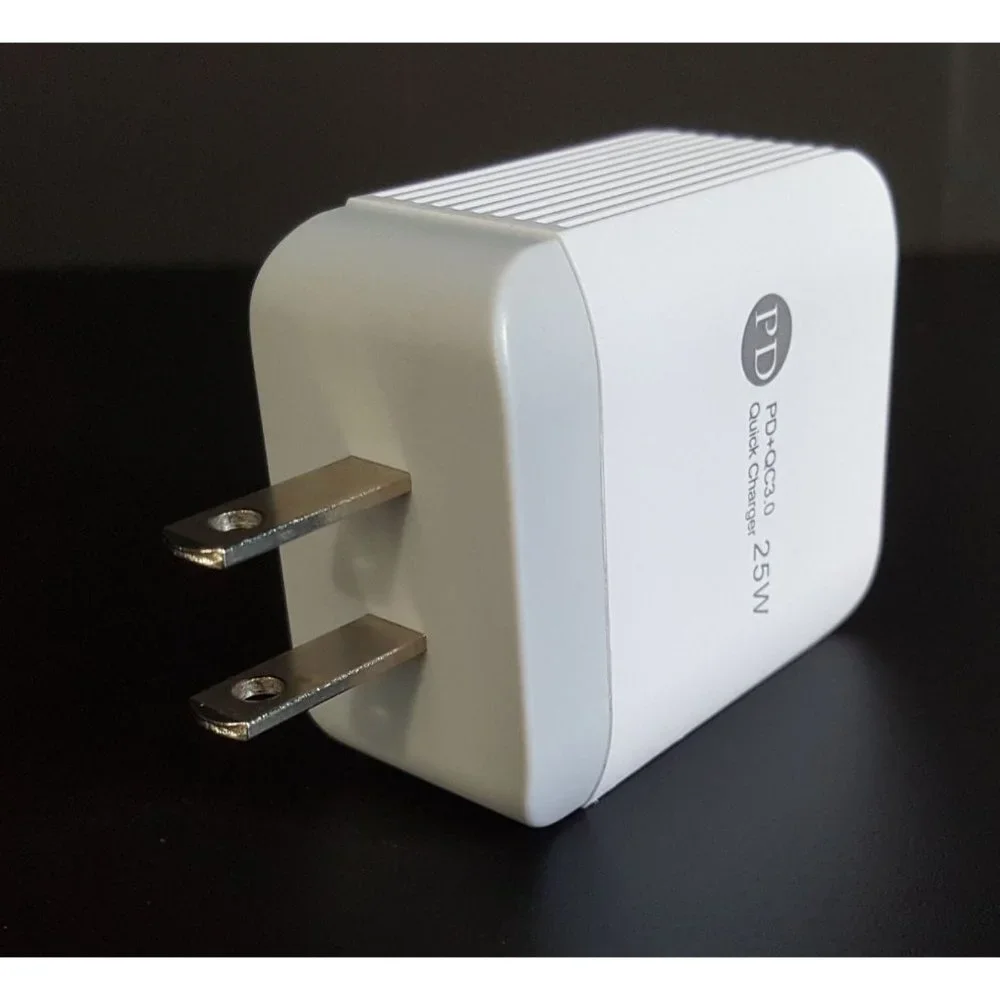 Fast PD Wall Charger Dual Port USB Type C and USB A ports, for iPhone, Samsung